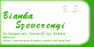 bianka szeverenyi business card